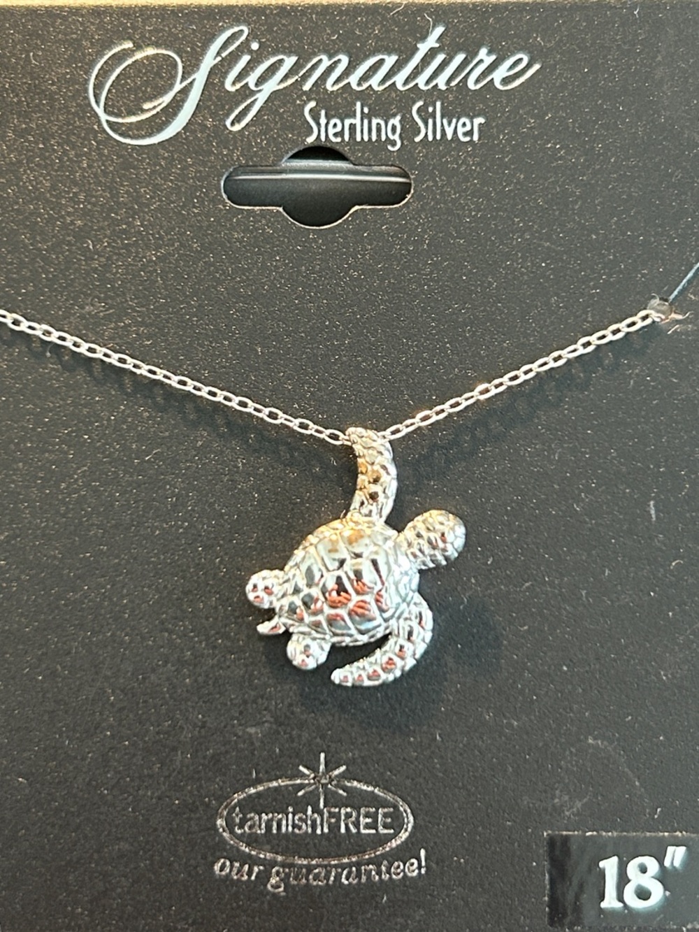 Sterling Silver Sea Turtle Necklace NWT